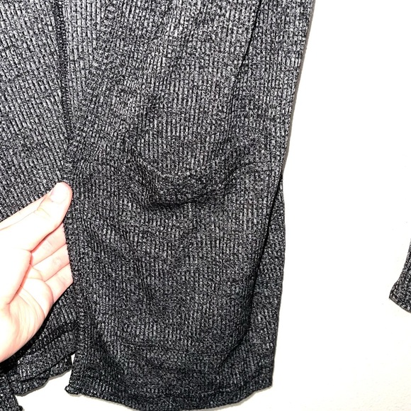 Aeropostale Cape Juby Dark Gray Ribbed Open Front Cardigan Small Women’s - Picture 6 of 12